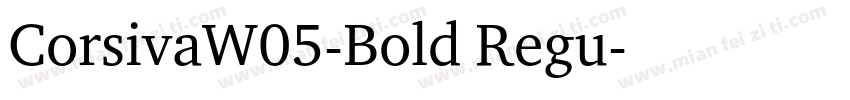 CorsivaW05-Bold Regu字体转换